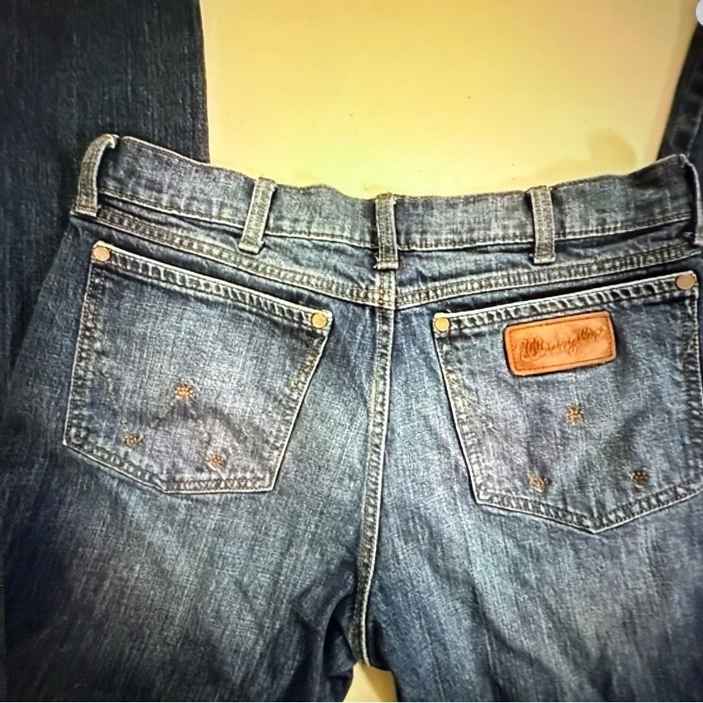 Wrangler boot, cut relaxed, retro jeans men’s size 34 boot cut cowboy - Picture 7 of 8